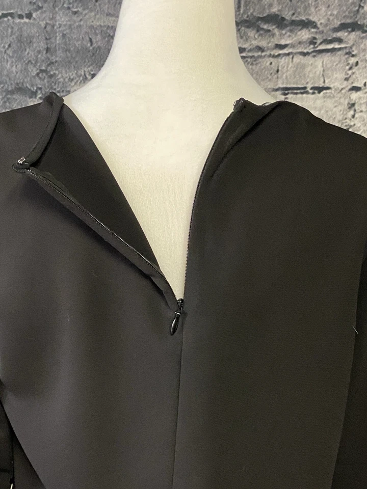 Alfani Shirt Blouse Womens Size Small Black Casual Cocktail Carrier Romantic - Image 4 of 4