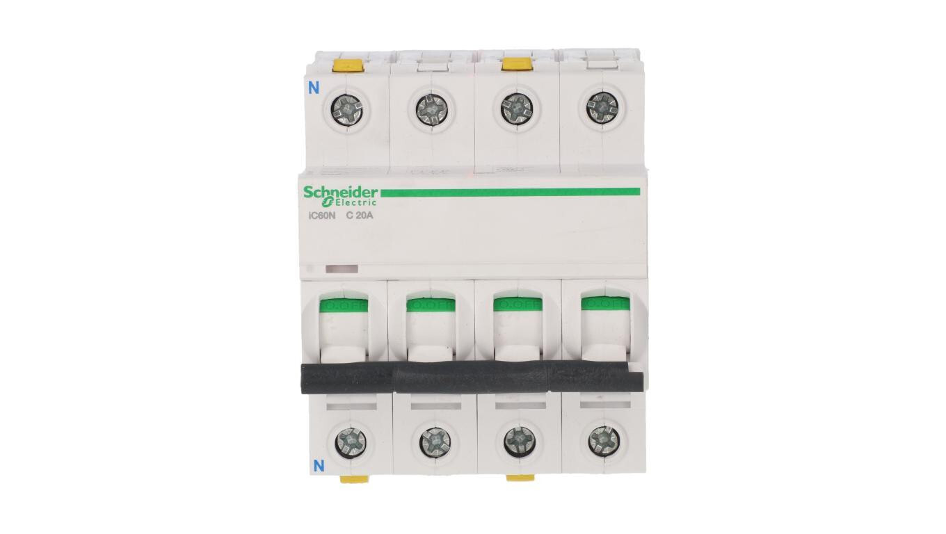 Miniature circuit breaker 3P + NC 20A 6kA AC iC60N-C20-3N A9F04720 /T2UK