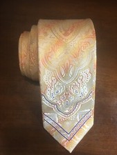 Steven Land Multicolor Geometric Pattern Men's Tie.