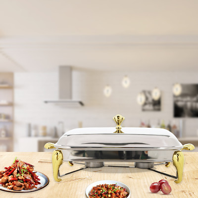 2.9L Chafing Dish Buffet Stainless Steel Chafing Dishes Rectangle Food Warmer