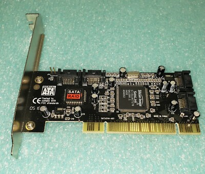 Syba SD-SATA-4P PCI 4-Channel Serial-ATA SATA Raid Controller Card