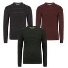 Mens Tokyo Laundry Pyramid Knitted Crew Neck Long Sleeve Jumper Top Size S-XXL