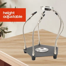 Helping Hands Soldering Third Hand Tool with 3X Magnifying Glass 4 Flexible Arms
