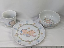 Fabrizio Bumpkins Porcelain Plate Cup Bowl Dish Set 1985