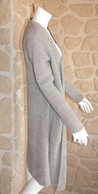 Gilet En Maille Laine Noire Talia Benson - Asymétrique - Taille Unique - Neuf Avec étiquettes