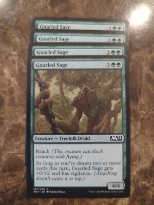 (4) Gnarled Sage *PLAYSET* NM Core Set 2021 Regular