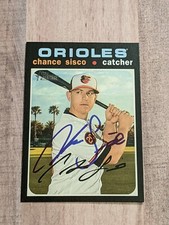 Chance Sisco Signed 2020 Topps Heritage Card #357 COA Baltimore Orioles O's