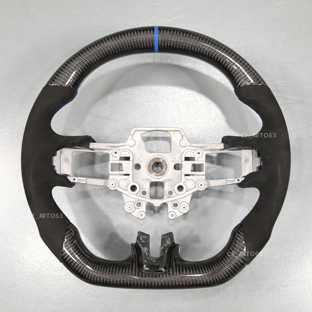 Alcantara Leather Real Carbon Fiber Steering Wheel For 20152023 Ford