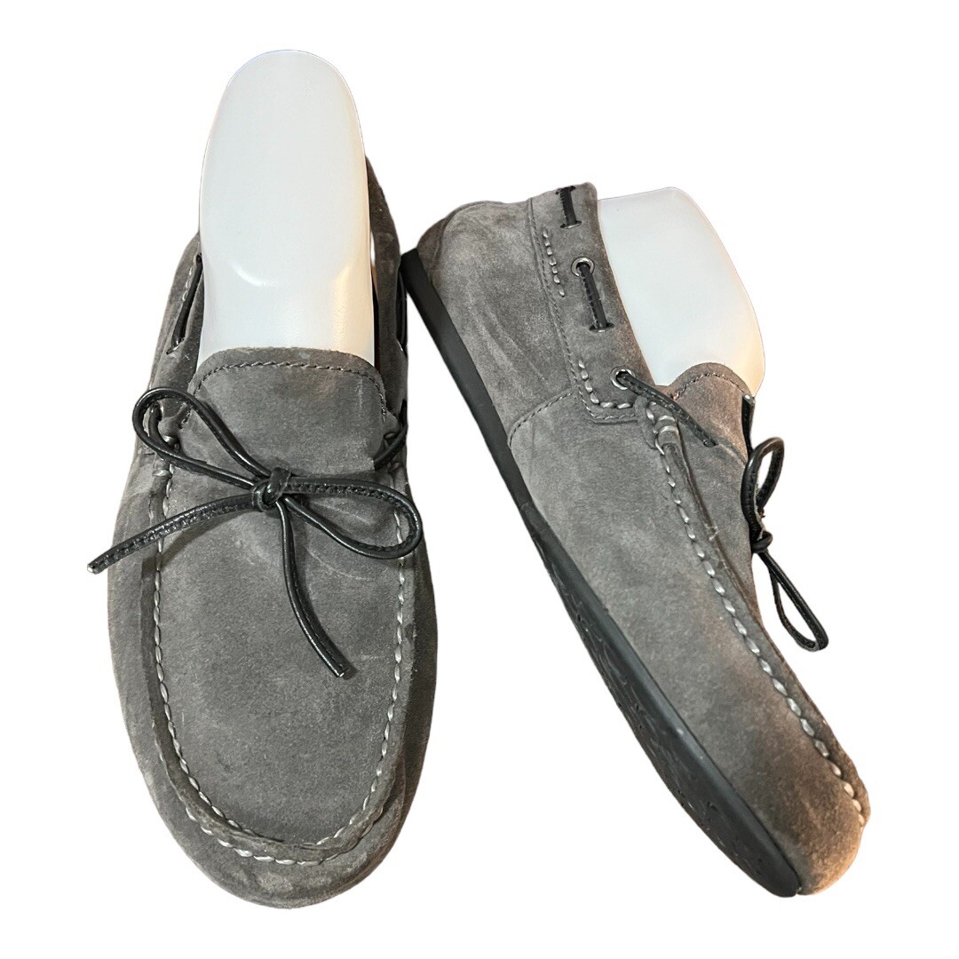 Coach Jasper Suede Leather Slip-On Loafers Gray Size 7D Men’s Loafers Gray Suede Mens Shoe - JP Pierre main image 4