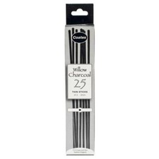 Coates Thin Willow Charcoal Sticks (25pc)