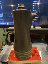 Vintage Denby kismet blue Pitcher with lid england 11 1/2 " inches