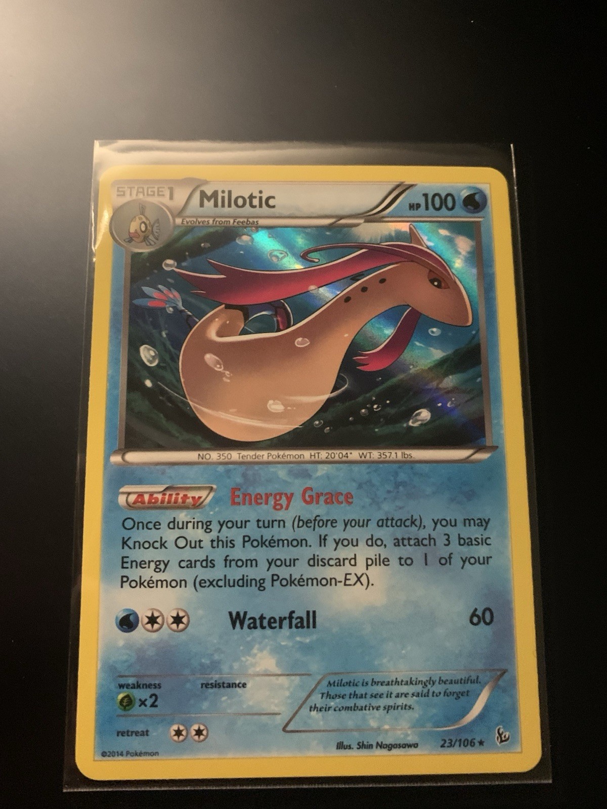 Pokemon Card - XY Flashfire 23/106 - MILOTIC (holo-foil) - NM/Mint