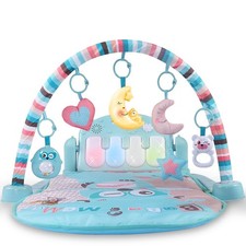 TEMI Baby Gym Toys Activity Play Mat Kick and Play Piano Gym Center with Music a