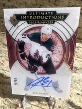 2023-24 UD Ultimate Introductions Milos Kelemen AUTO /50! Minnesota Wild Rookie!