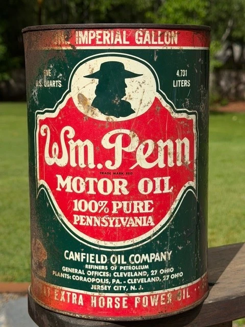 Penn Motor Oil In Collectible Gas & Oil Advertising Cans And