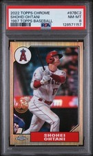 2022 TOPPS CHROME 1987 TOPPS BASEBALL #87BC2 SHOHEI OHTANI PSA 8