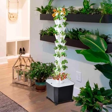 Hydroponic Growing System with Grow Light 50 Pods Indoor Hydroponic Tower Garden