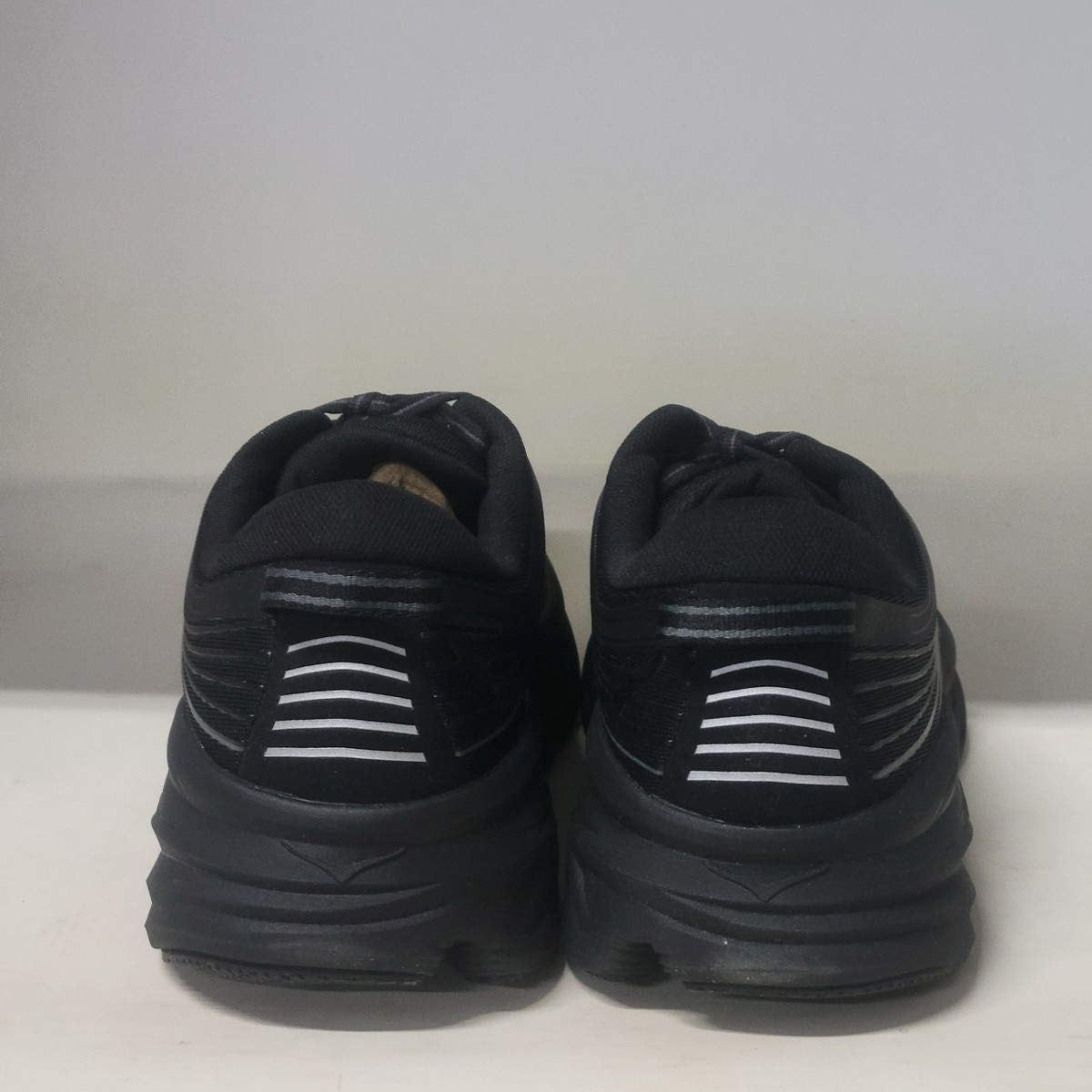 Size 11.5 - Hoka One One HOKA Bondi 7 Black for sale online  display picture 2
