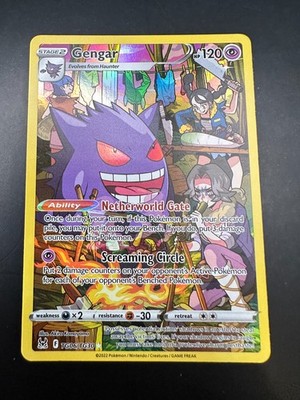 Pokémon Gengar TCG TG06/TG30 Verlorener Ursprung Trainer Galerie Full Art Holo Rare