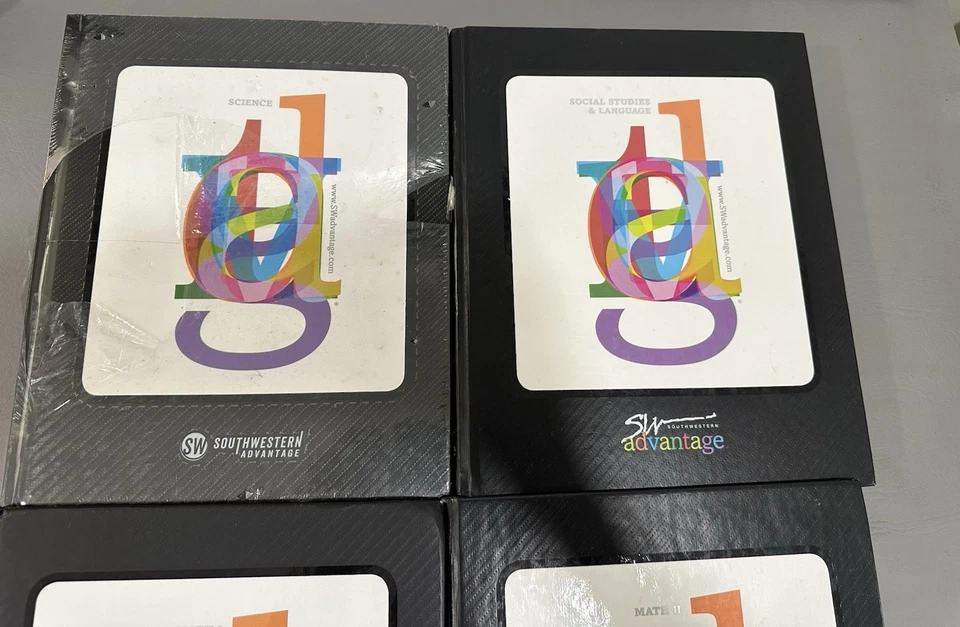 Lot of 4 Southwestern SW Advantage Science Social Studies & Language Math I II - Image 3 of 4