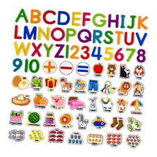 75Pcs Felt Board Story Pieces Set for Boys Girls DIY Crafts Alphabet