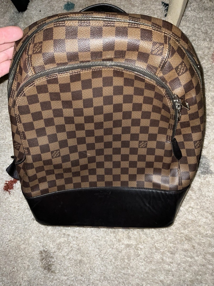 Louis Vuitton Damier Backpack Brown Canvas Black Leather  display picture 2