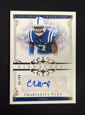 2025 National Treasures Charvarius Ward Signatures Auto /49 Indianapolis Colts