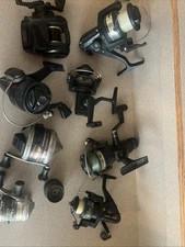 8  Older But Usable Fishing Reels DIAWAA,ZEBCO,ABU GARCIA Lot Low Price