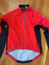 Showers Pass Elite Cycling Jacket Men’s Medium Red Pockets Vents Waterproof