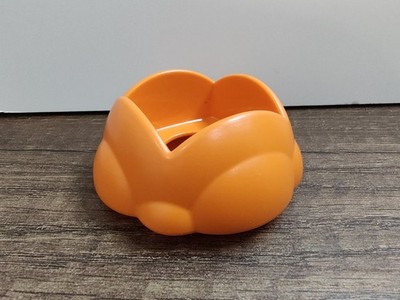Lego Duplo Orange Round Rock Stone Brick Hole In Center Building Block 23742
