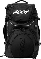 Ultra Triathlon Transition Backpack with Wet Storage for Athletes - Black