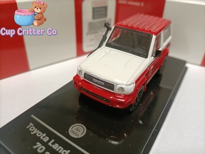 PARA64 1/64 Scale Toyota Land Cruiser LC71 Red/white Diecast Car Model Gift