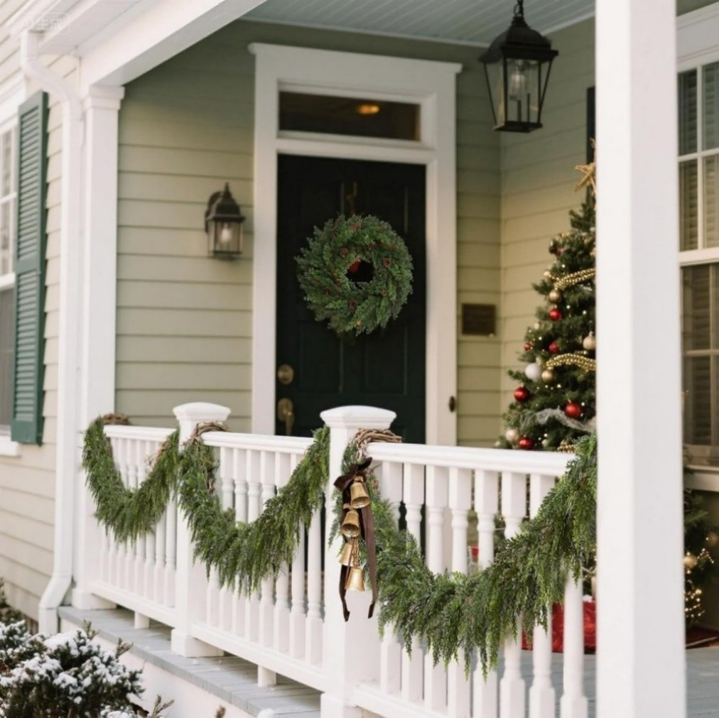 72" 2 - 6 Pcs Artificial Cedar Garland with 20 artificial pine cones