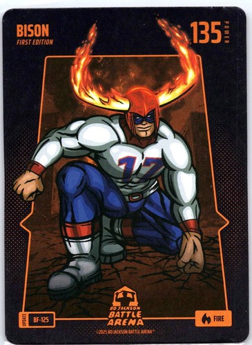 Bo Jackson Battle Arena Alpha Update Bison 1st Edition Fire Foil Josh Allen