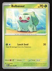Bulbasaur #001/165 SV: Scarlet & Violet 151 Common Pokemon TCG NM/M