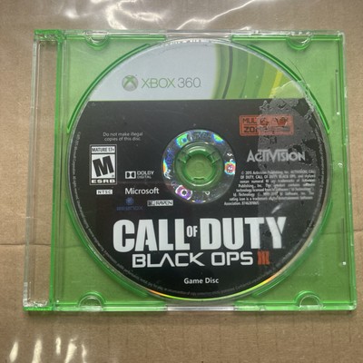 CALL OF DUTY BLACK OPS III 3 Microsoft Xbox 360 TESTED COD Multiplayer Zombies