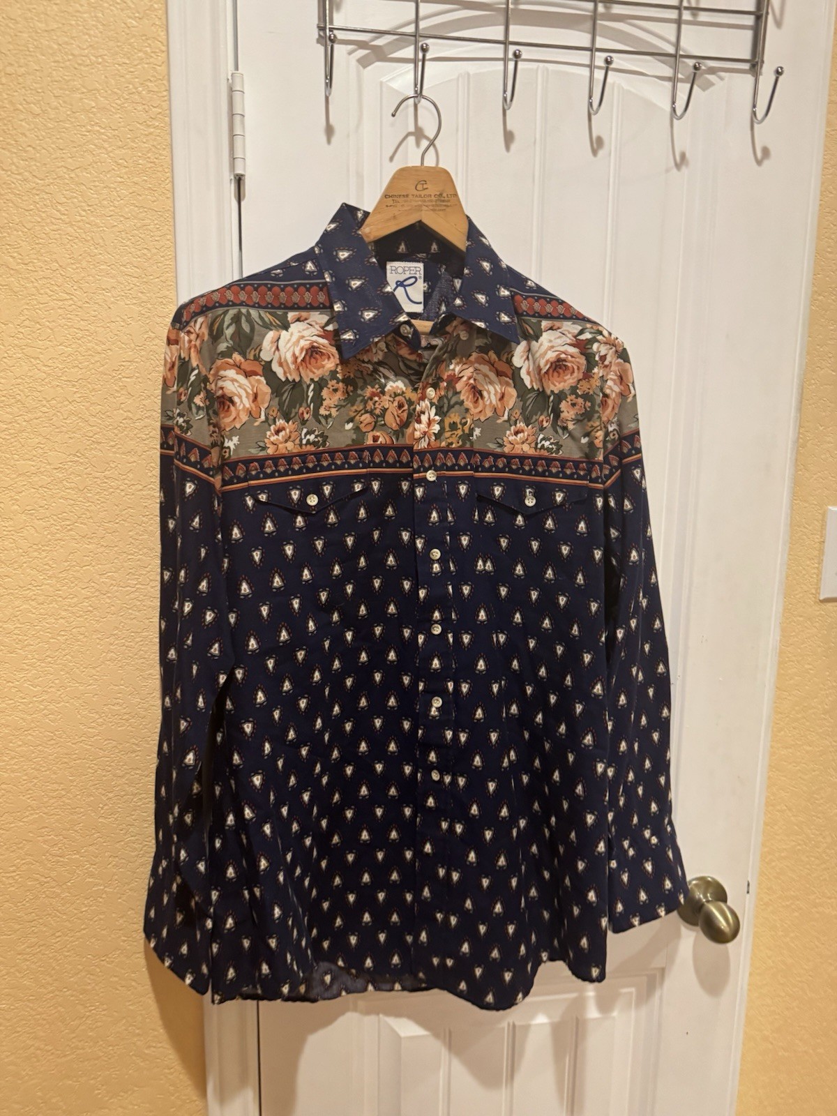 Roper Multicolor Patterned Long Sleeve Button Up … - image 2