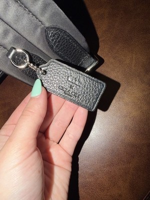 Coach Star Wars Black Backpack with Logo, Stitching, Bag Charm
