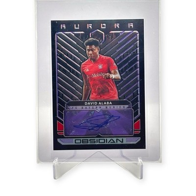 David Alaba Obsidian 2019-20 Aurora 67/75 Autogramm Fußballkarte