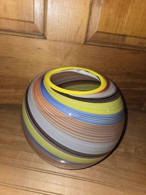 Attributed Cenedese glass Murano Style Bowl  1980's 