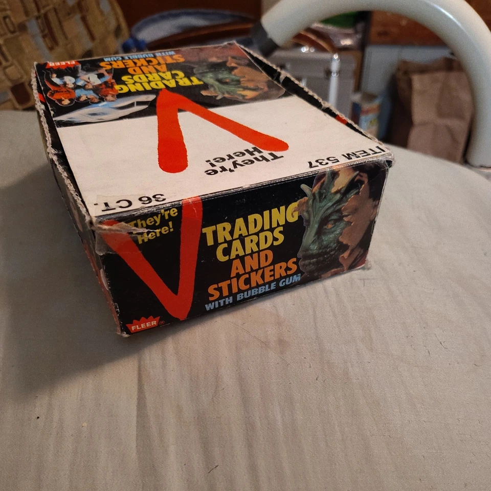 1984 They're Here V Trading Card Wax Pack EMPTY BOX Fleer - Image 4 of 4