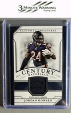 2018 Panini National Treasures #CM-JH Jordan Howard Century Materials #/99