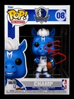 Cooper Flagg Signed Mascots NBA Dallas Mavericks Champ #08 Vinyl Funko JSA Cert