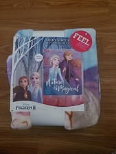 Frozen 2 Elsa And Ana Nature Is Magical silky soft throw Blanket 40 x 50 Inches