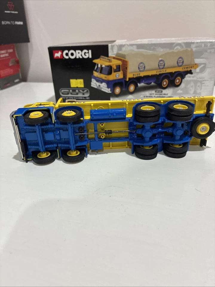 Corgi 29101 Guy Invincible 8 Wheel Platform Lorry Blue Circle Cement - 1:50 MIB - image 3 of 4