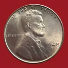 1948-S Red Gem BU  Lincoln Wheat Cent 1 Cent 1c Coin FAST SHIPPING