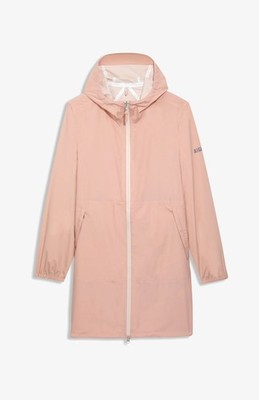 Pink Rose AIGLE Packable Waterproof Long Parka Rainpack 90 Coat Jacket - MEDIUM