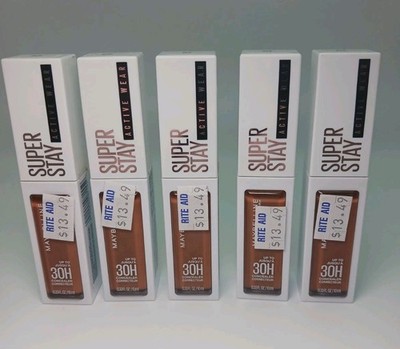 ( 5 ) Maybelline Super Stay 30H Active Wear Liquid Concealer # 57 Sealed! HTF!!