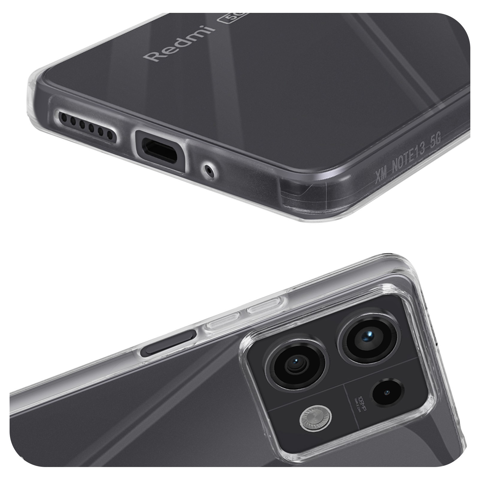 Coque Redmi Note 13 5G antichoc intégrale protégeant l'écran contre les chutes - 4