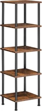 5-Tier Corner Shelf Stand Square Rack Display Tall Storage Plant Bookcase